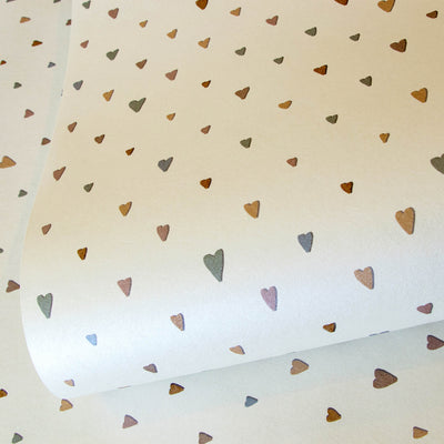 product image for Colored Hearts Pearl Wallpaper from the Great Kids Collection by Galerie Wallcoverings 70