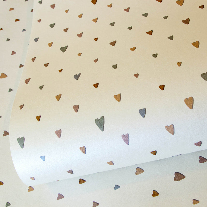 media image for Colored Hearts Pearl Wallpaper from the Great Kids Collection by Galerie Wallcoverings 236