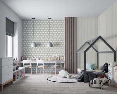 product image for Sweet Sheep Sage Wallpaper from the Great Kids Collection by Galerie Wallcoverings 62