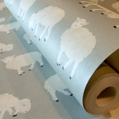product image for Sweet Sheep Sage Wallpaper from the Great Kids Collection by Galerie Wallcoverings 36