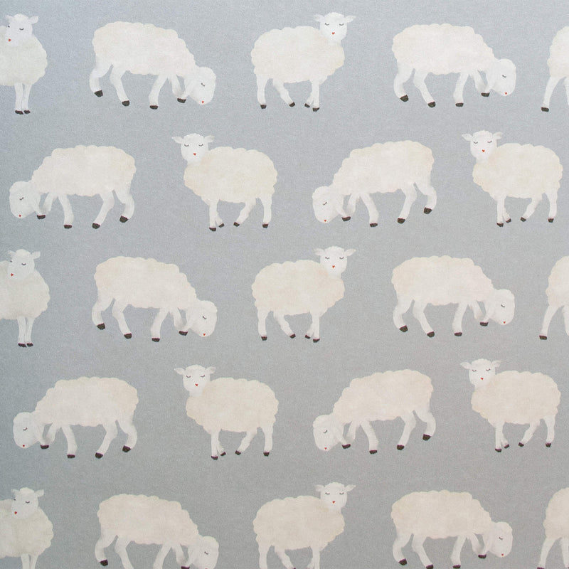 media image for Sweet Sheep Light Blue Wallpaper from the Great Kids Collection by Galerie Wallcoverings 276