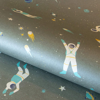 product image for Super Space Dark Green Wallpaper from the Great Kids Collection by Galerie Wallcoverings 77