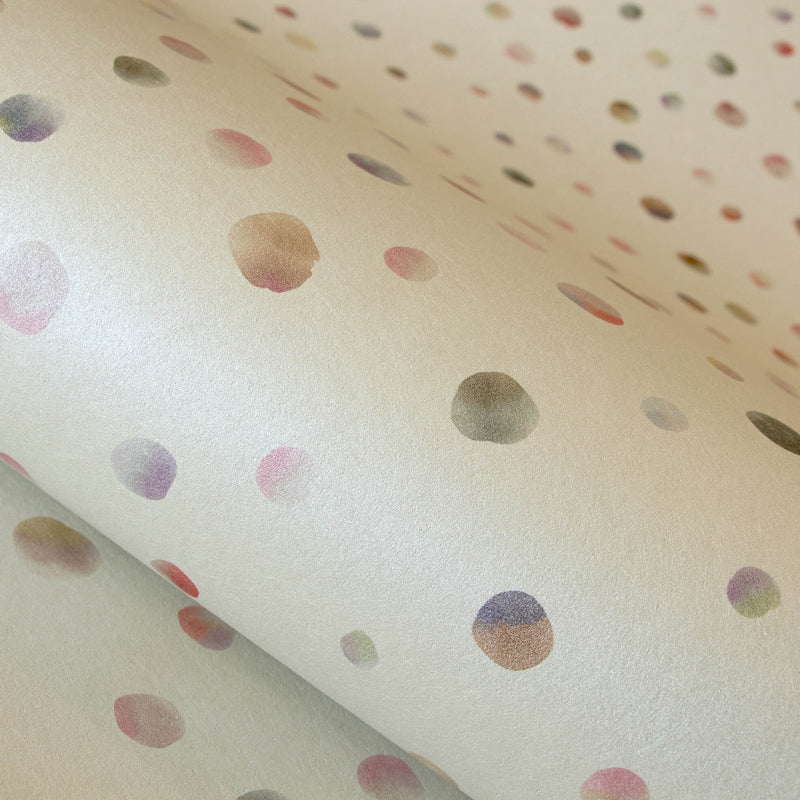 media image for watercolor dots pearl wallpaper from the great kids collection by galerie wallcoverings 5 245