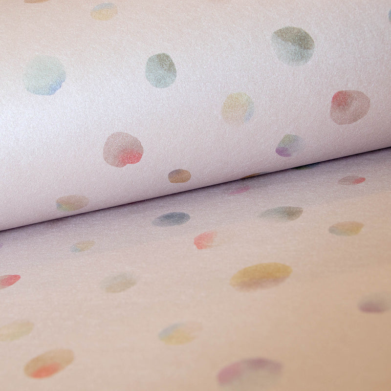media image for Watercolor Dots Rose Wallpaper from the Great Kids Collection by Galerie Wallcoverings 294