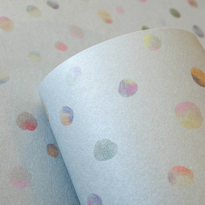 media image for Watercolor Dots Light Blue Wallpaper from the Great Kids Collection by Galerie Wallcoverings 221