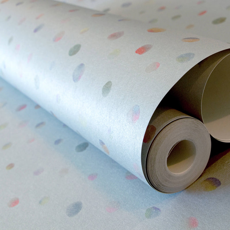 media image for Watercolor Dots Light Blue Wallpaper from the Great Kids Collection by Galerie Wallcoverings 25