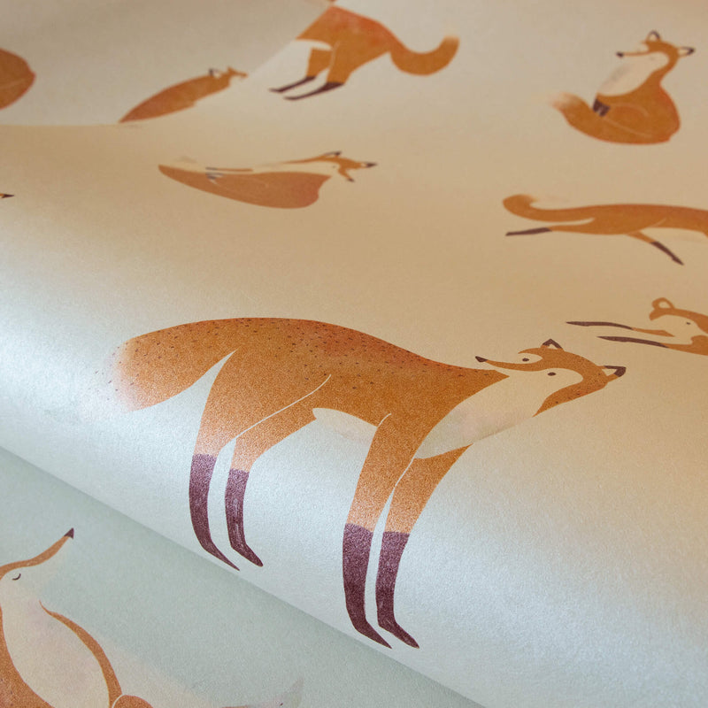 media image for Friendly Foxes Pearl Wallpaper from the Great Kids Collection by Galerie Wallcoverings 294