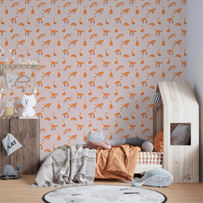 product image for Friendly Foxes Rose Wallpaper from the Great Kids Collection by Galerie Wallcoverings 4
