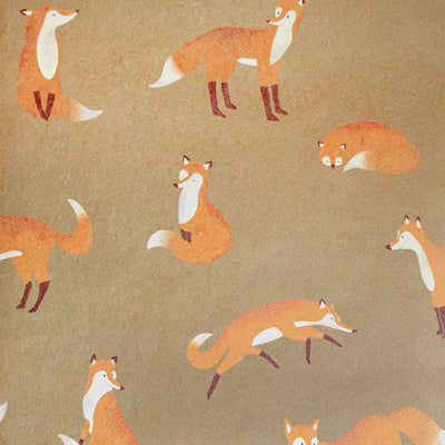 product image of Friendly Foxes Bronze Wallpaper from the Great Kids Collection by Galerie Wallcoverings 527
