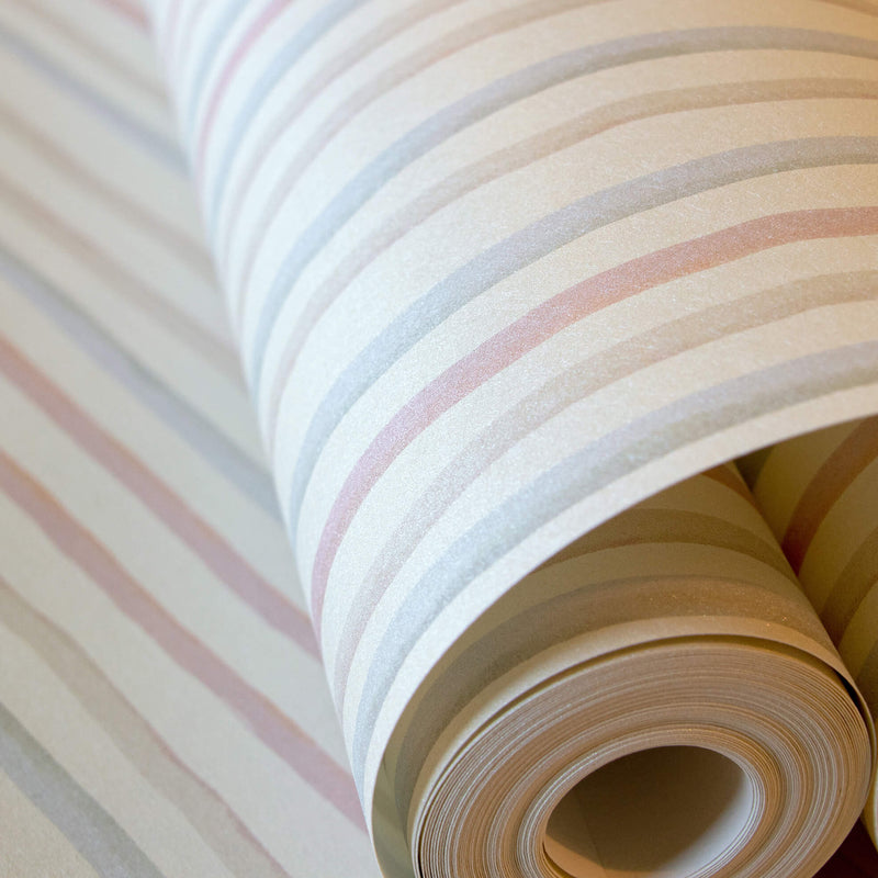media image for Stripes Pearl Wallpaper from the Great Kids Collection by Galerie Wallcoverings 277