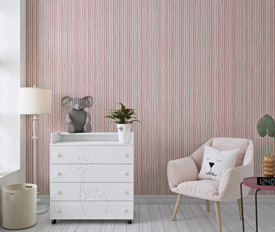 product image for Stripes Dark Rose Wallpaper from the Great Kids Collection by Galerie Wallcoverings 43