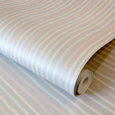 product image for Stripes Light Blue Wallpaper from the Great Kids Collection by Galerie Wallcoverings 1
