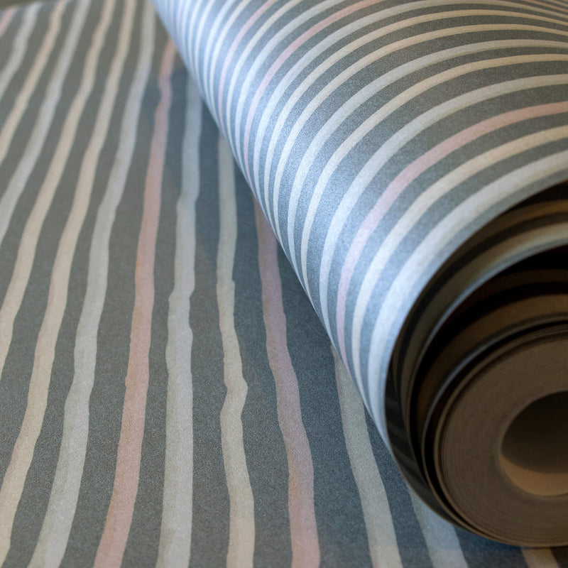 media image for Stripes Dark Blue Wallpaper from the Great Kids Collection by Galerie Wallcoverings 243