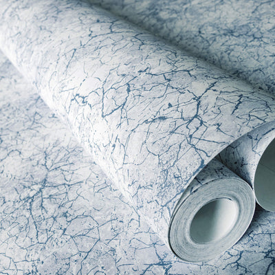 product image for Bento Chalky Blue Wallpaper from the Azulejo Collection by Galerie Wallcoverings 21