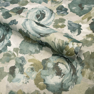product image for Paeonia Wallpaper in Smaragd Grey  37