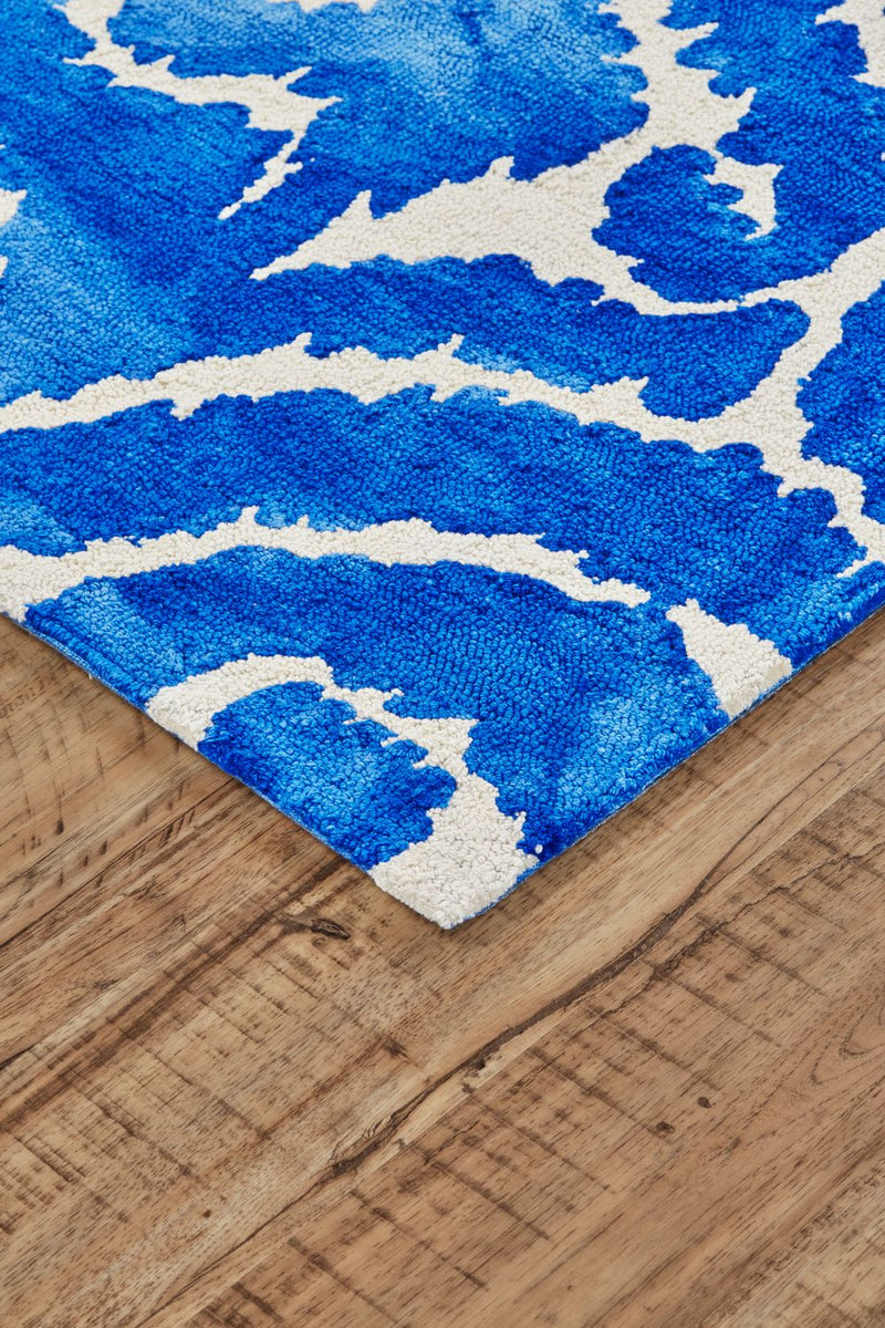 media image for Pearline Hand Tufted Ibiza Blue and Ivory Rug by BD Fine Corner Image 1 287