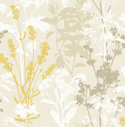 product image of sample santa lucia beige wild flowers from the nature by advantage collection by brewster home fashions 1 598