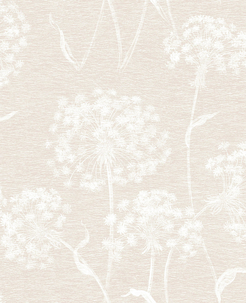 media image for Carolyn Cream Dandelion Wallpaper from the Nature by Advantage Collection by Brewster Home Fashions 228