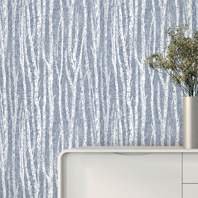 product image for Toyon Blue Birch Tree Wallpaper from the Nature by Advantage Collection by Brewster Home Fashions 61
