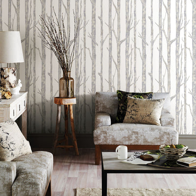 product image for Cameron Off-White Trees Wallpaper from the Nature by Advantage Collection by Brewster Home Fashions 34