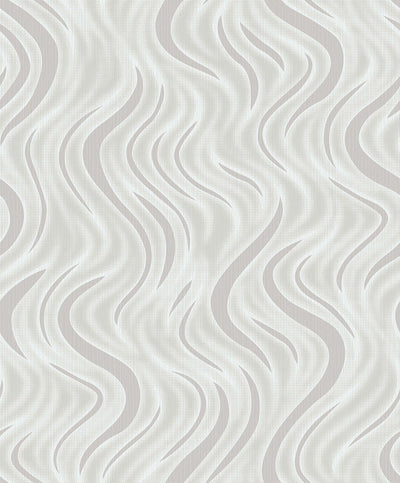 product image of sample roxie silver wave wallpaper from the nature by advantage collection by brewster home fashions 1 50