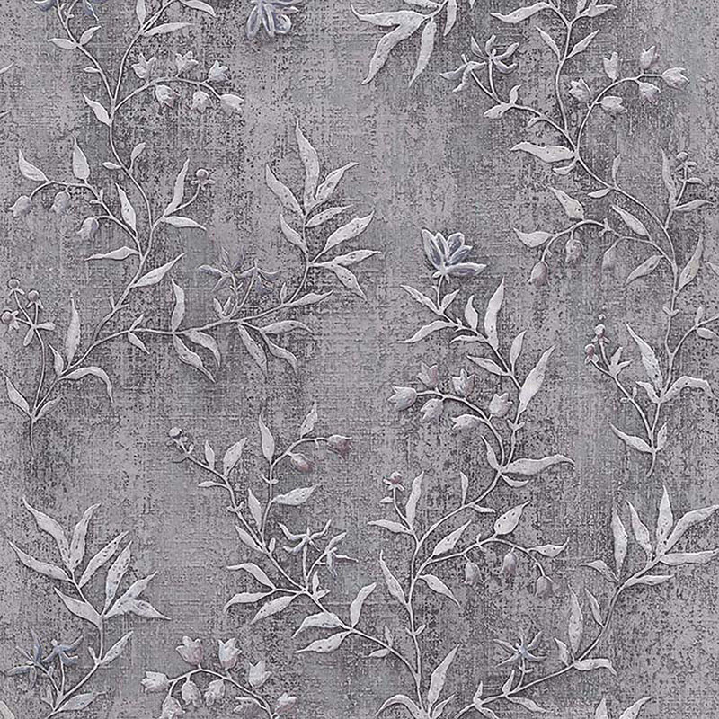 media image for Dahlia Grey Trail Wallpaper from the Nature by Advantage Collection by Brewster Home Fashions 254