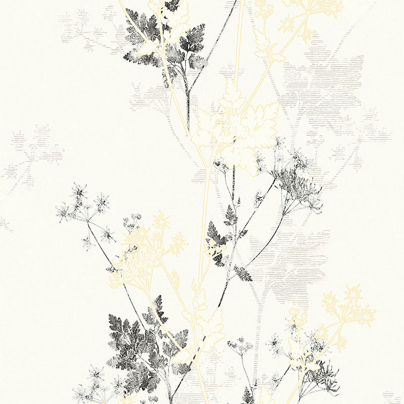 media image for Tara Ivory Sprig Wallpaper from the Nature by Advantage Collection by Brewster Home Fashions 241