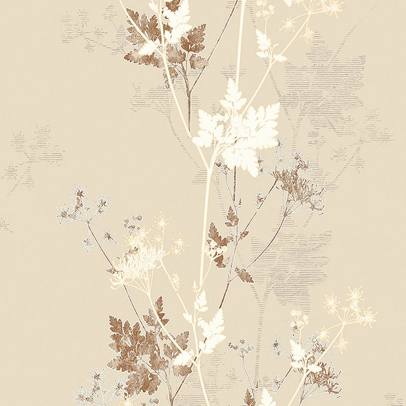 media image for sample tara cream sprig wallpaper from the nature by advantage collection by brewster home fashions 1 295