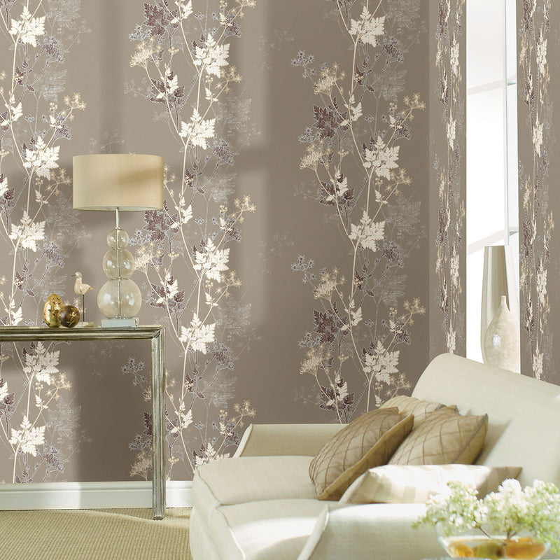 media image for Tara Bronze Sprig Wallpaper from the Nature by Advantage Collection by Brewster Home Fashions 230