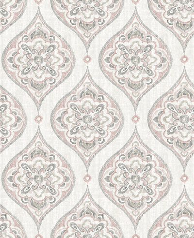product image of Adele Rose Damask Wallpaper 563