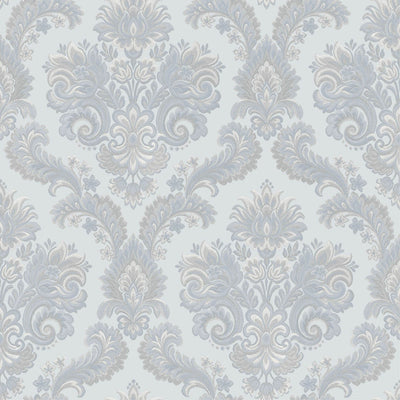 product image for Italian Style Damask Wallpaper in Beige/Blue 94