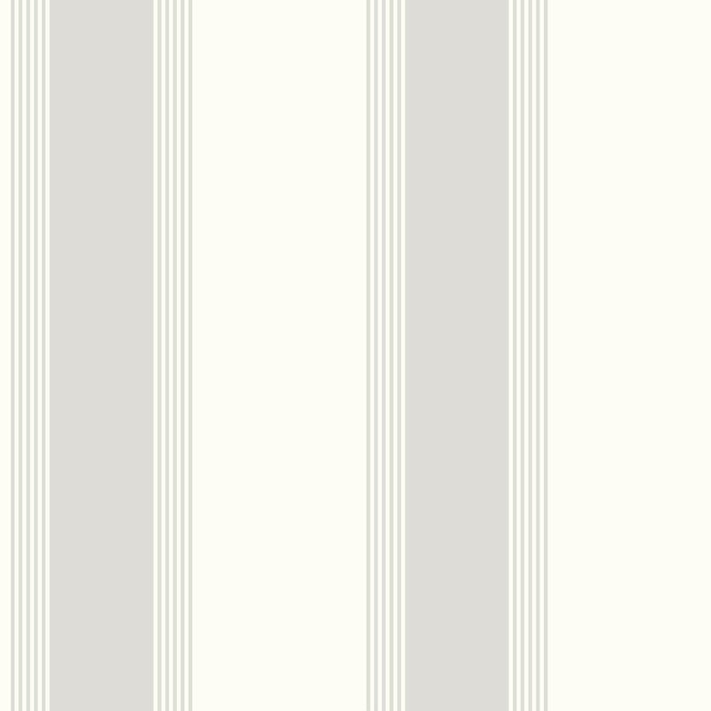 media image for Italian Style Stripe Wallpaper in Cream/Silver Grey 256