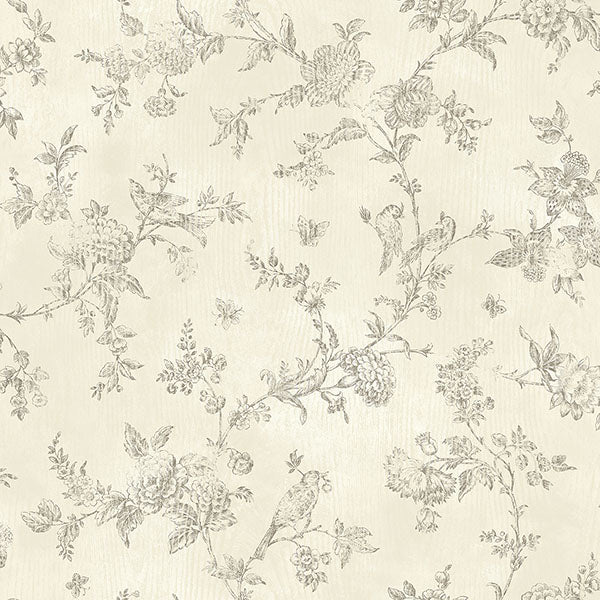 media image for French Nightingale Cream Trail Wallpaper 282