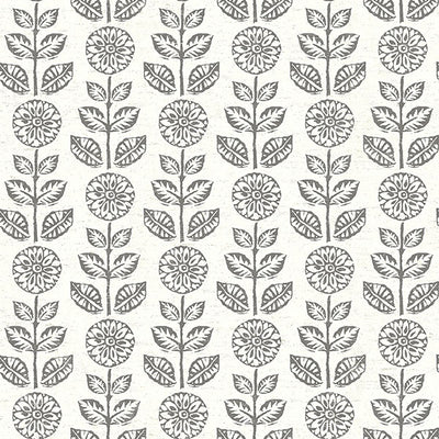product image for Dolly Dark Brown Folk Floral Wallpaper 19