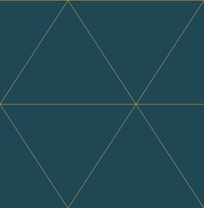 product image for Twilight Teal Modern Geometric Wallpaper 23