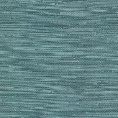 product image of Fiber Teal Faux Grasscloth Wallpaper 580