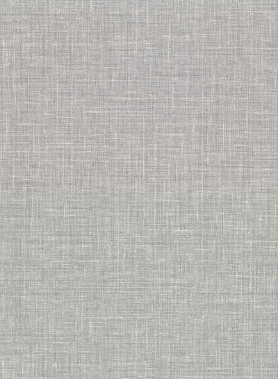 product image of Upton Grey Faux Linen Wallpaper from the Main Street Collection by Brewster 530