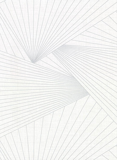 product image of Berkeley White Geometric Faux Linen Wallpaper from the Main Street Collection by Brewster 525