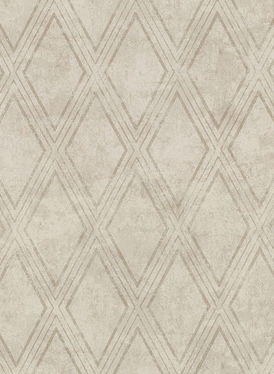 product image of Dartmouth Taupe Faux Plaster Geometric Wallpaper from the Main Street Collection by Brewster 580