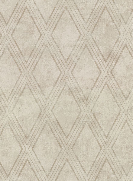 media image for Dartmouth Taupe Faux Plaster Geometric Wallpaper from the Main Street Collection by Brewster 28