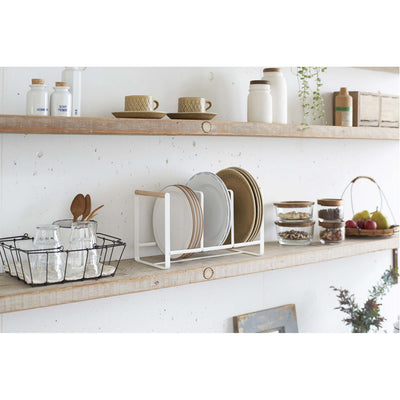 product image for Tosca Wood-Accented Dish Storage Rack by Yamazaki 84