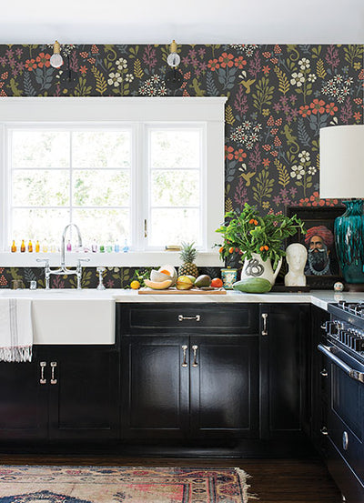product image for Karina Charcoal Meadow Wallpaper 91