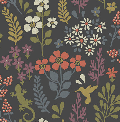 product image of Karina Charcoal Meadow Wallpaper 515