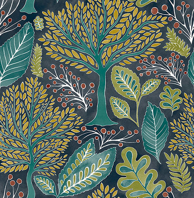 product image for Kiah Blue Forest Wallpaper 53
