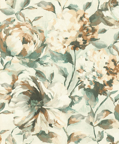 product image for Attia Light Blue Floral Wallpaper 55