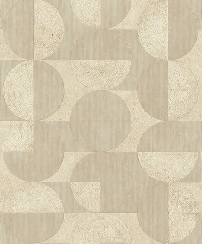 product image of Barcelo Beige Circles Wallpaper 588