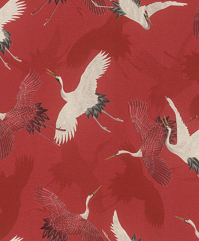 product image for Kusama Red Crane Wallpaper 53