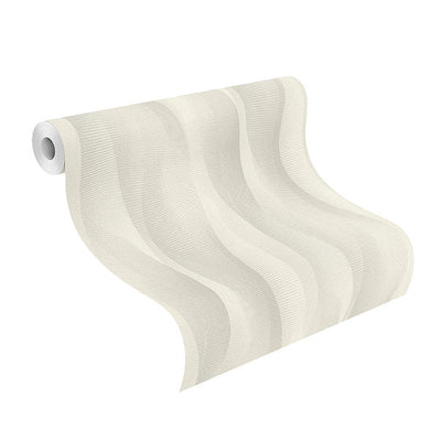product image for Currin Light Grey Wave Wallpaper 68