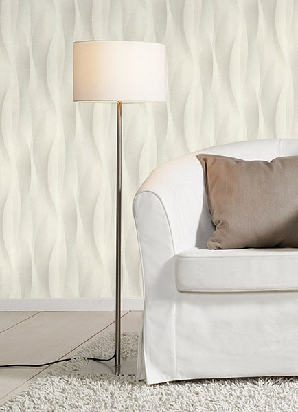 media image for Currin Light Grey Wave Wallpaper 272