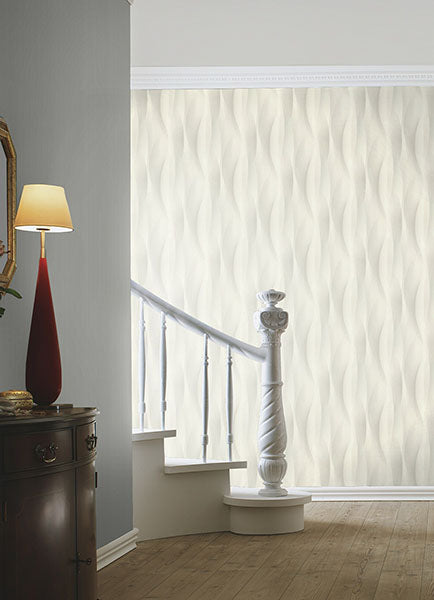 media image for Currin Light Grey Wave Wallpaper 259